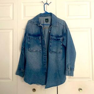 Oversized jean jacket